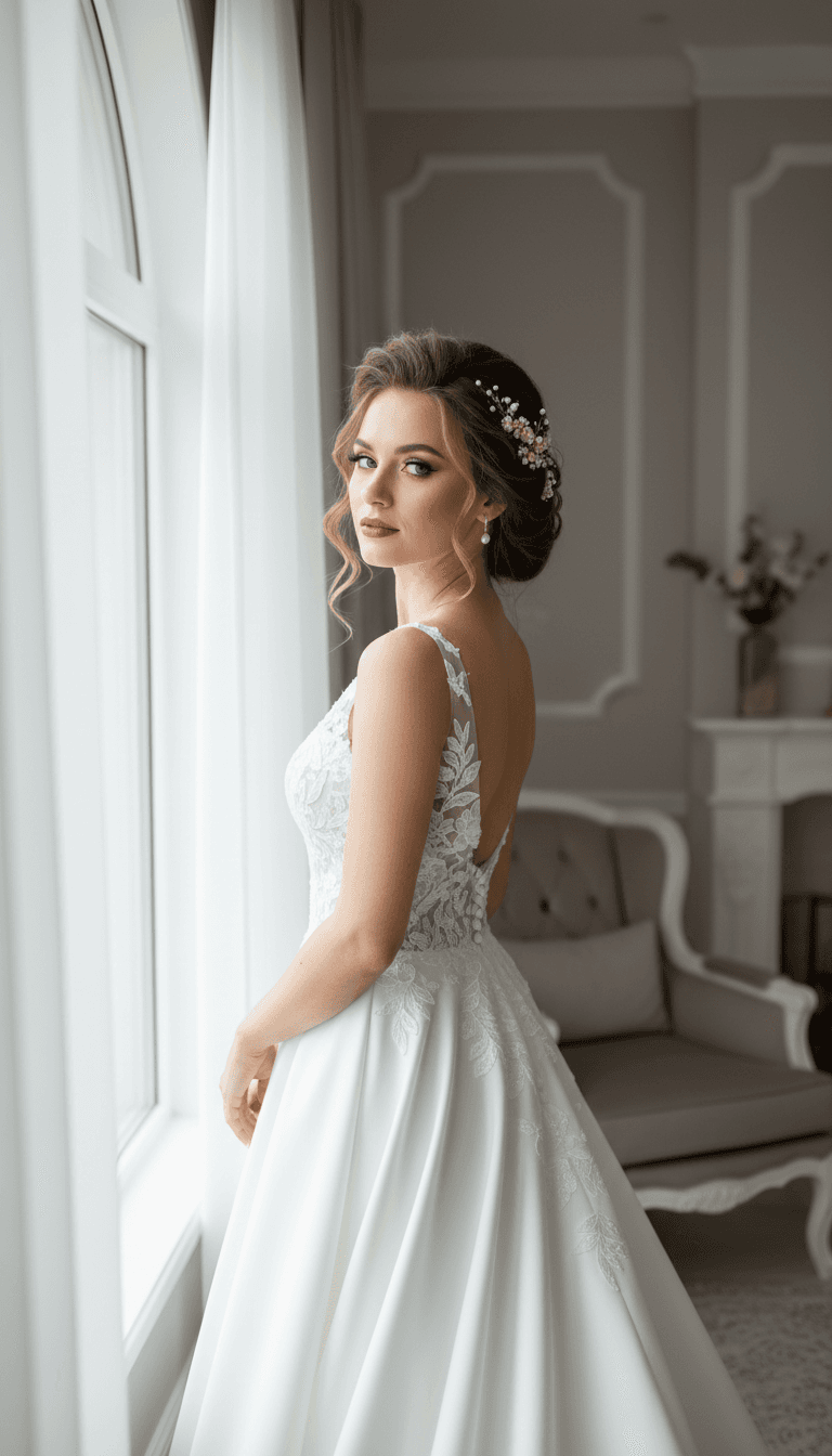 Group of bridesmaids with coordinated but varied blowout styles