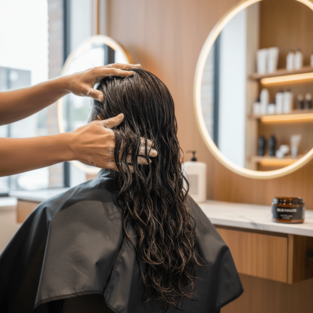 Professional hair treatment application